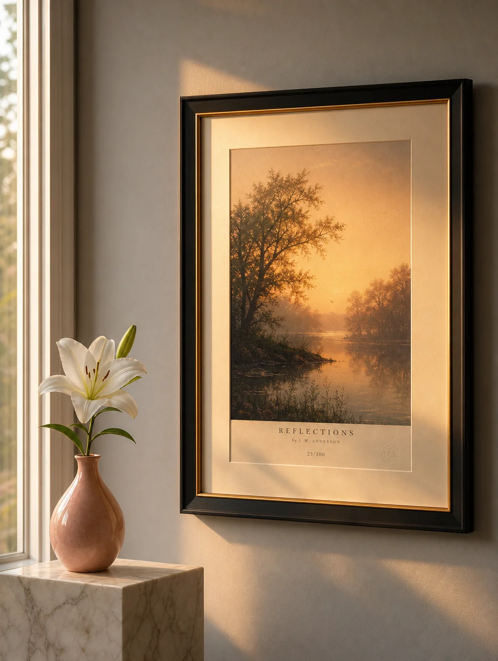 Archival gallery print featuring Psalm 118:17 scripture typography
