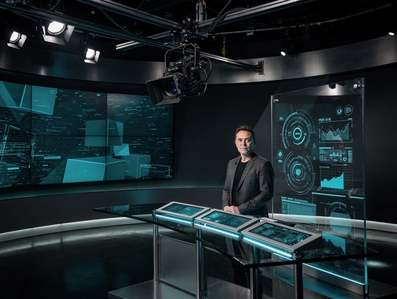Broadcasting and cinematic media production studio
