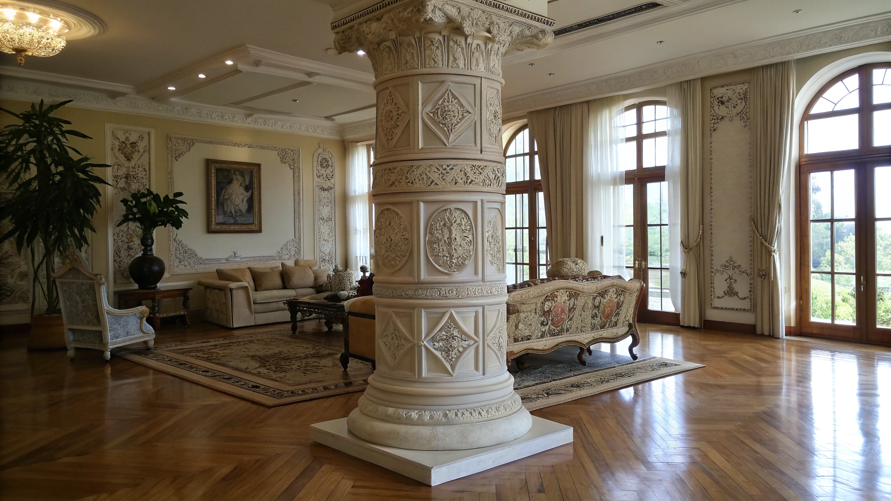 Steadfast architectural pillar representing institutional accountability and protection