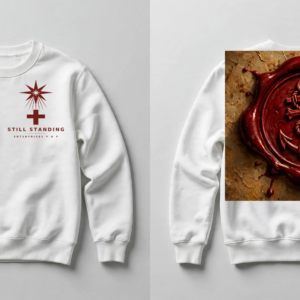 Fisherman's Cross Crewneck — White