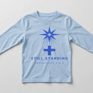 Still Standing Logo Long-Sleeve — Baby Blue