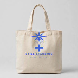 Still Standing Logo Tote — Natural Canvas