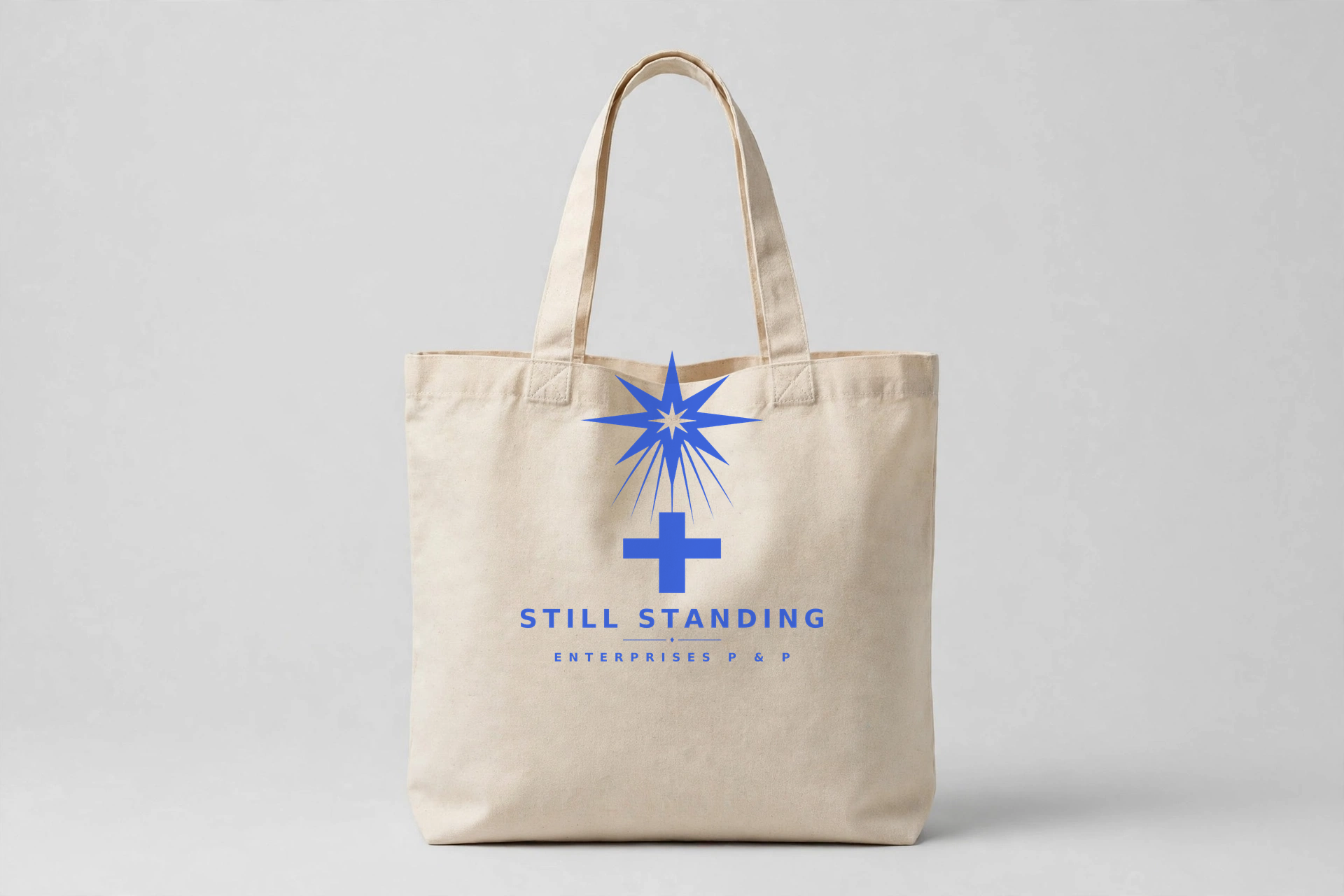 Still Standing Logo Tote — Natural Canvas
