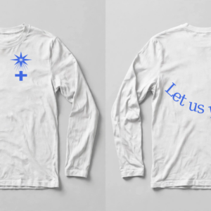 "Let Us Pray" Long-Sleeve — White