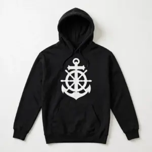 Still Standing Fisherman's Cross Hoodie — Black