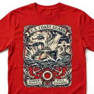 Fisherman Cities Tee — U.S. Coast Guard Tribute (Men's)