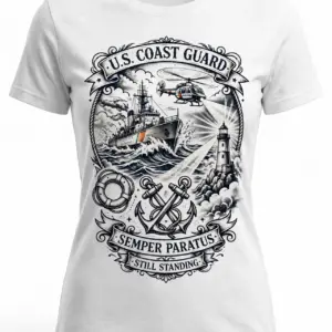 Fisherman Cities Tee — U.S. Coast Guard Tribute (Women's)