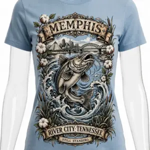 Fisherman Cities Tee — Memphis, TN (Women's)