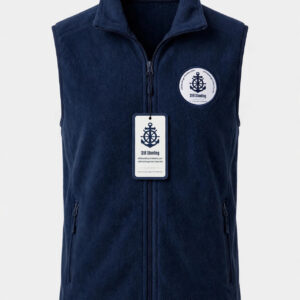 Fleece Vest — Navy