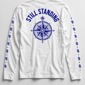 Still Standing Long-Sleeve — North Star Compass Sleeve Print