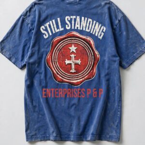 Still Standing Tee — Vintage Wash Fisherman's Cross