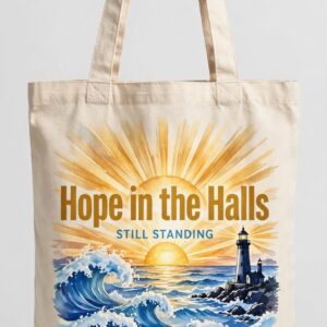 Still Standing Tote — Sunrise Hope in the Halls